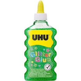 Χρυσόκόλλα Uhu Glitter Πράσινο 177ml