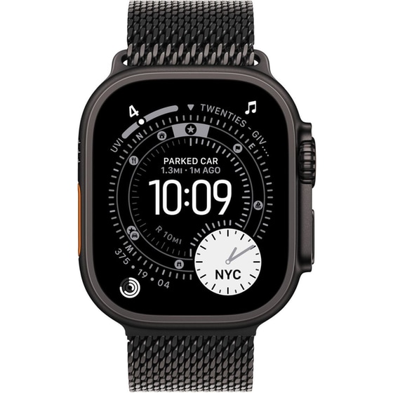 Λουράκι Apple Milanese Loop L για Apple Watch 49mm - Black Titanium image 2