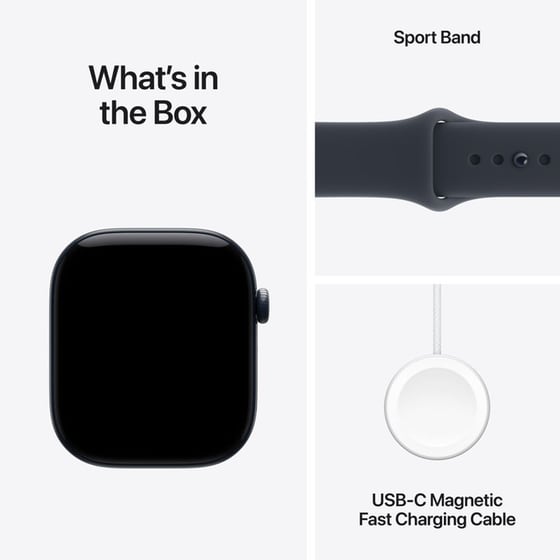 Apple Watch Series 12 GPS + Cellular 46mm Night Blue Ceramic Case with Navy Blue Sport Band - S/M image 6