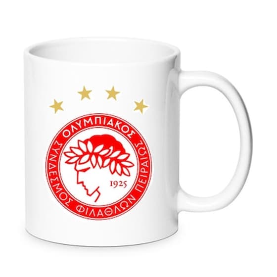 Κούπα Sports ΟΣΦΠ Νo4 Κεραμική 330 ml - Λευκό image 0