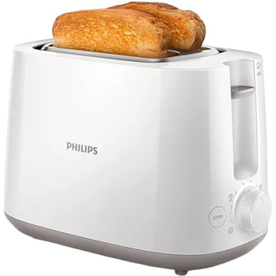 Φρυγανιέρα PHILIPS HD2581/00 Daily Collection 900W 2 Θέσεων Λευκό image 1