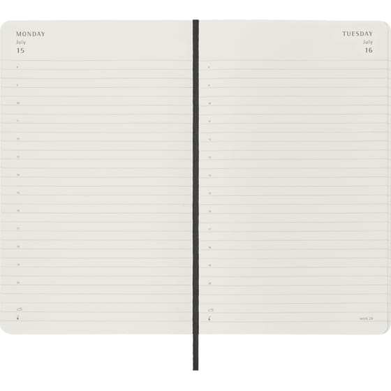 Ημερολόγιο Ημερήσιο Moleskine 2024 12M L Black Σκληρό image 1