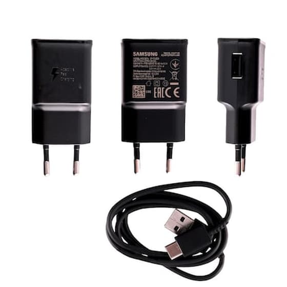 Σετ Φόρτισης Samsung Usb 2A 15W with cable Usb-C 1m Bulk - Black image 0