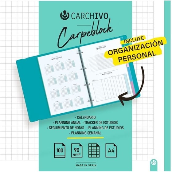 Ανταλλακτικά Φύλλα Carchivo A4 Καρέ Ντοσιέ Carpeblock image 2