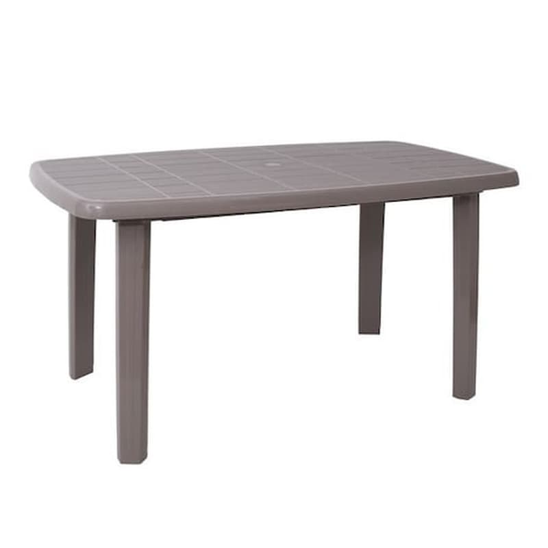 Τραπέζι Εξωτερικού Χώρου Woodwell Tortora Aπό Πλαστικό 140x80x72 cm - Μπεζ WOODWELL