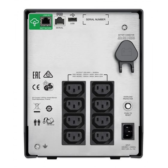 UPS APC Smart-UPS C Line Interactive 1500VA 230V Μαύρο image 1