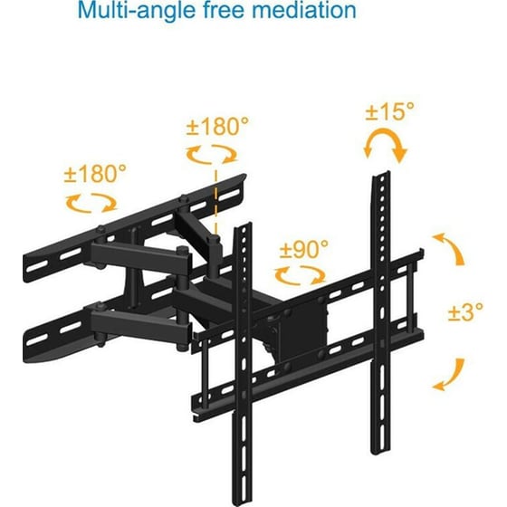 Βάση Τηλεόρασης Επιτοίχια Axred AXRVENUS2360 Μονού Βραχίονα 23”- 60” έως 50kg image 1