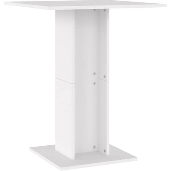 Τραπέζι Vidaxl Bistro από Μοριοσανίδα Λευκό 60x60x75 cm - Λευκό image 3