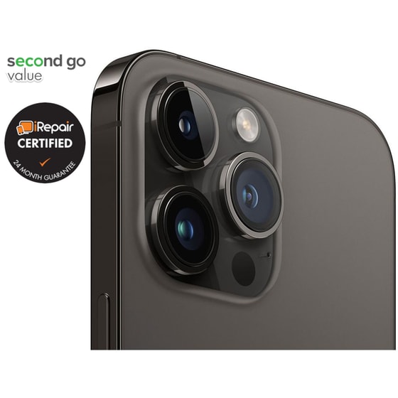 Μεταχειρισμένο Apple iPhone 14 Pro 128GB Space Black second go value Certified by iRepair image 6