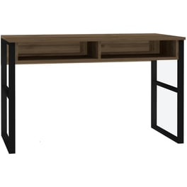 Γραφείo 24Mall Brescia από Μοριοσανίδα 120x60x75 cm - Καφέ/Μαύρο