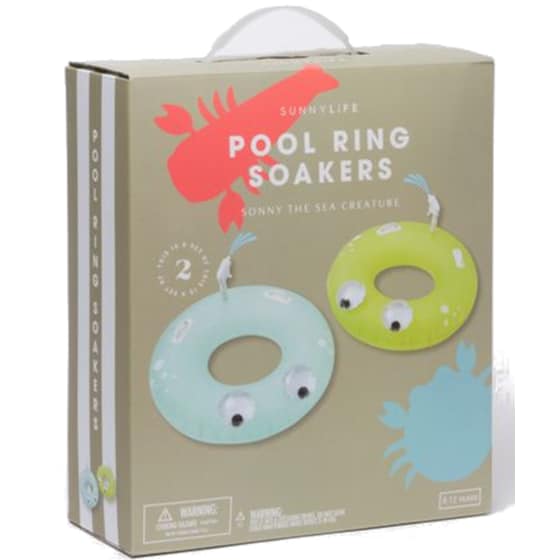 Σετ Παιδικό Σωσίβιο SunnyLife Soakers Sea Creature 2 τμχ 90 cm - Κίτρινο/Γαλάζιο image 6
