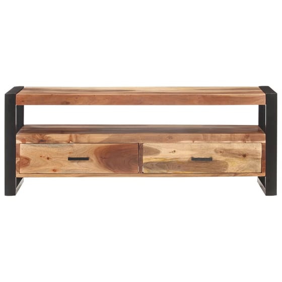 Έπιπλο Τηλεόρασης VidaXL Ξύλινο/Μεταλλικό 120x35x45cm - Καφέ image 2