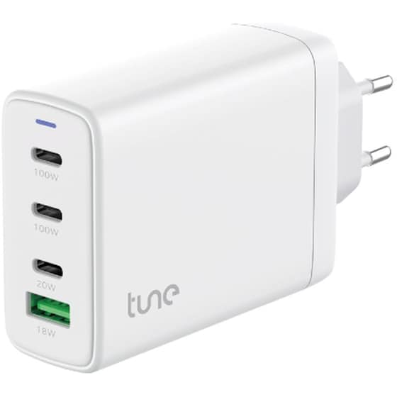 Φορτιστής Πρίζας Tune Dominion Wall Charger USB-A/USB-C 120W - White image 0