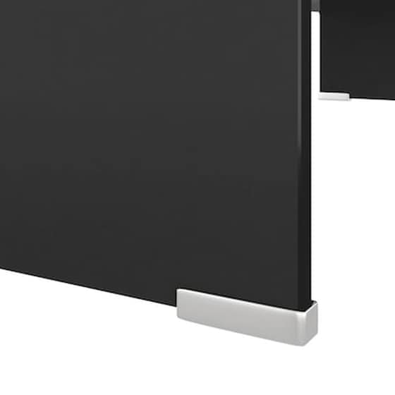 Vidaxl Βάση Τηλεόρασης/οθόνης Μαύρη 80 X 30 X 13 Εκ. Γυάλινη image 5
