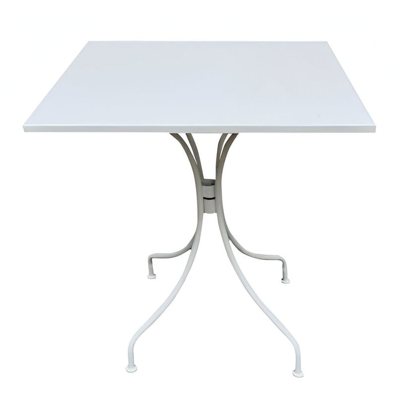 WOODWELL Τραπέζι Εξωτερικού Χώρου Woodwell Από Μέταλλο 70x70x71 cm - Λευκό