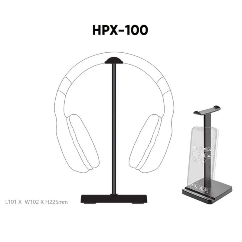 ARMAGGEDDON Armaggeddon HPX-100 Headset Stand Μαύρο