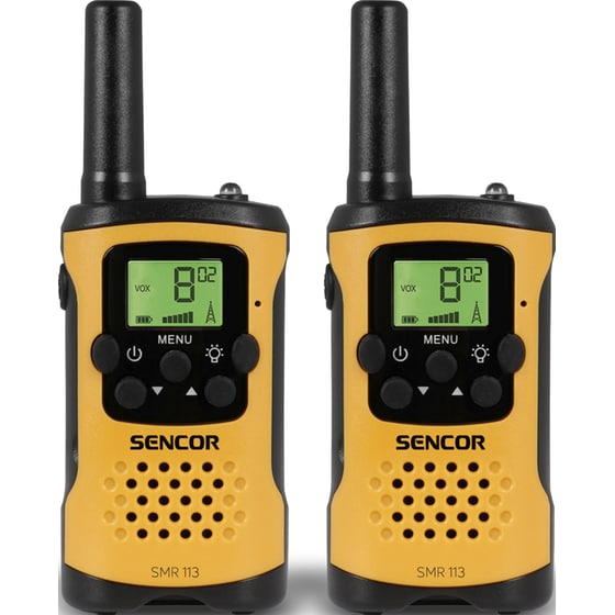 Σετ Ασύρματοι Πομποδέκτες Walkie Talkie Sencor SMR 113 - Κίτρινο/ Μαύρο image 0