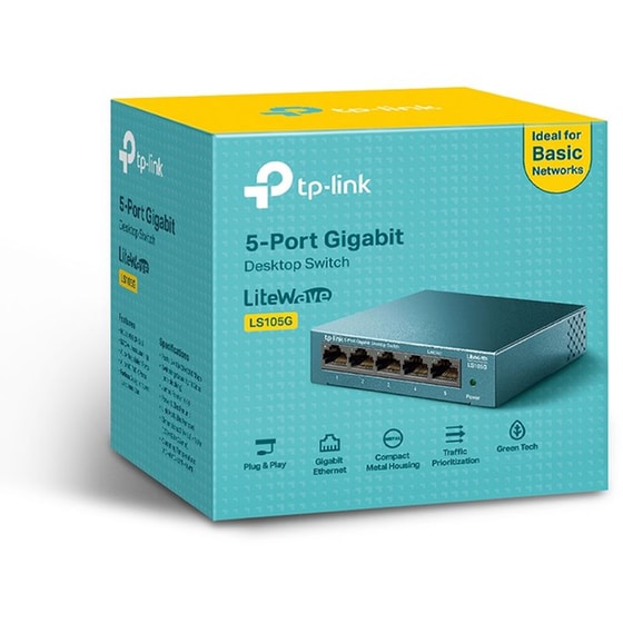 Διανομέας Δικτύου TP-Link LS105G - 5 Port Desktop Network Switch image 5
