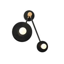 Απλίκα Τοίχου Aca Clock Od742w74bm 33.5x22.5x37.2 cm - Μαύρη