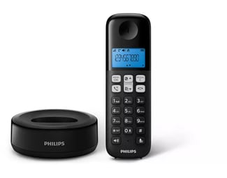 Ασύρματο Τηλέφωνο Philips D161 - Μαύρο image 5