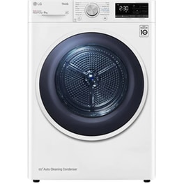 LG RH90V9AVHN 9 kg με Αντλία Θερμότητας Λευκό Στεγνωτήριο Ρούχων