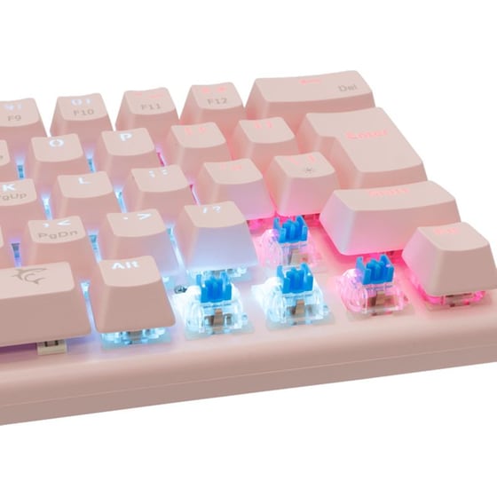 White Shark Wakizashi Gaming Μηχανικό Ενσύρματο Πληκτρολόγιο RGB Ροζ (US) image 3