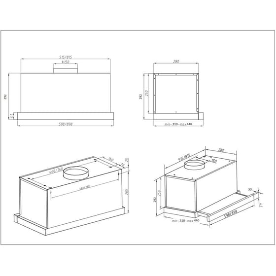 DAVOLINE IOS ULTRA GR-IX60 60 cm Inox Απορροφητήρας Συρόμενος image 5