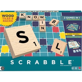 Classic Scrabble & Scrabble Together 2in1 με Ξύλινα Γράμματα Επιτραπέζιο (Mattel)