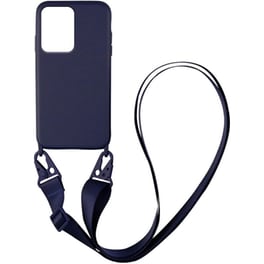 Θήκη Xiaomi Poco X5 5G/Redmi Note 12 5G - Sonique Carryhang Liquid Silicone Strap - Μπλε Σκούρο