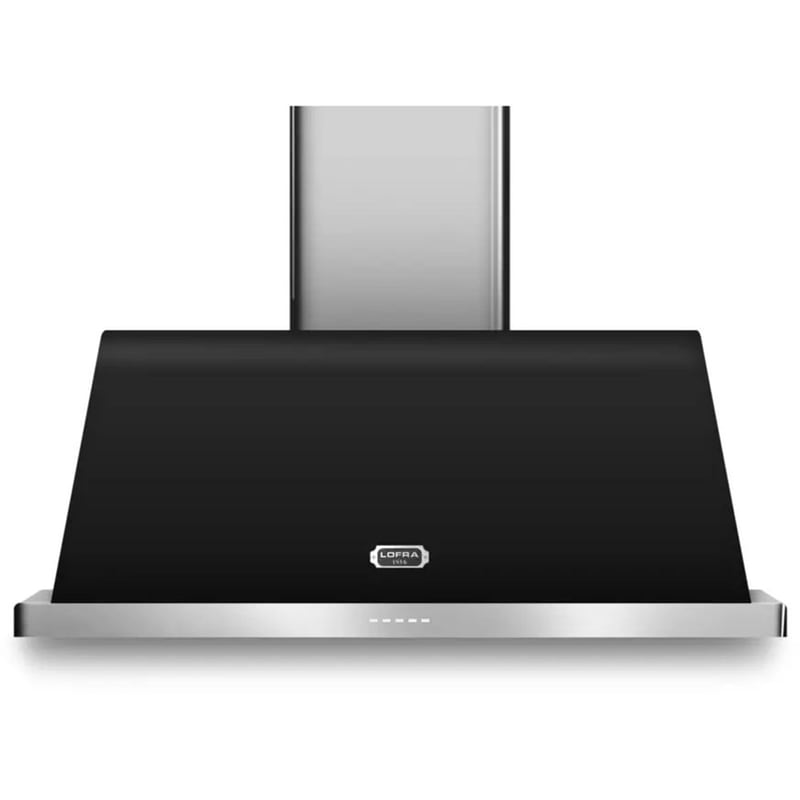 LOFRA DOLCEVITA120NMCHROME 120 cm Μαύρο Απορροφητήρας Καμινάδα - Τζάκι