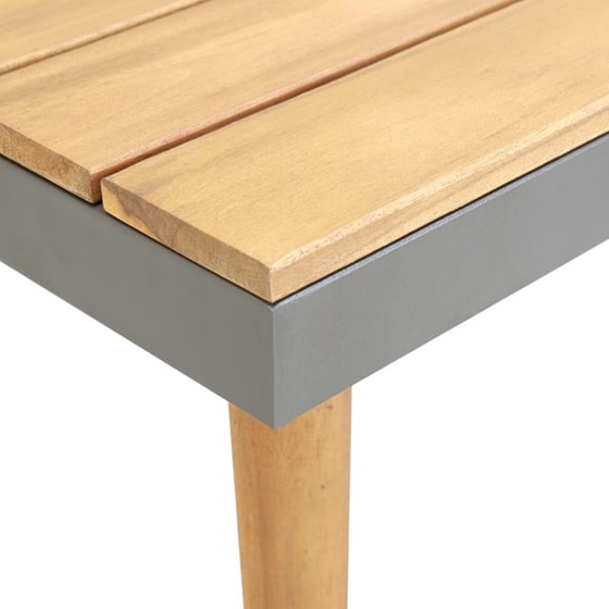 Τραπέζι Εξωτερικού Χώρου VidaXL από Ξύλο 60x60x31.5 cm - Καφέ image 2