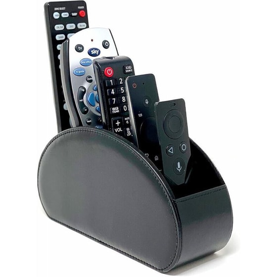 Θήκη Τηλεχειριστηρίου ΑΧRED 5 Θέσεων Δερμάτινη - Μαύρο image 0