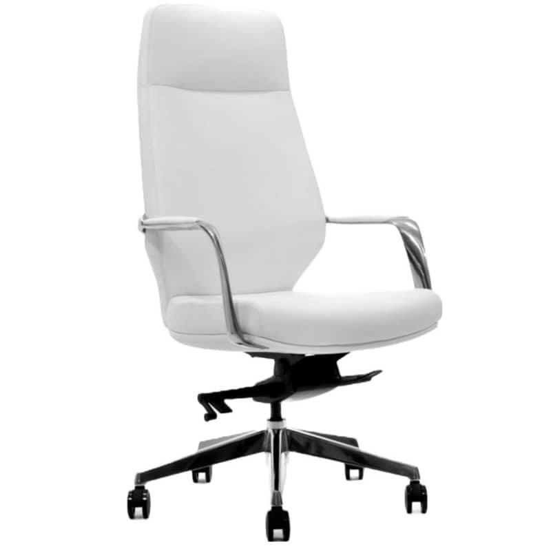 THESIS Διευθυντική Καρέκλα Γραφείου Thesis Elegant από Τεχνητό Δέρμα - Λευκή
