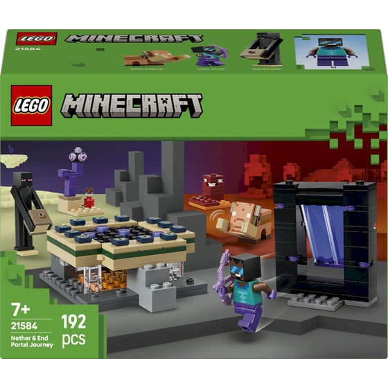 LEGO® Minecraft® Ταξίδι στα Έγκατα & στην Πύλη του Τέλους (21584) image 0