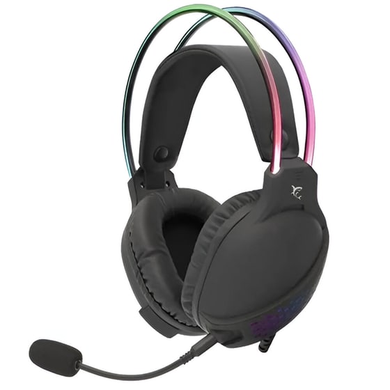 White Shark OX Gaming Ακουστικά Κεφαλής 3.5mm/USB με RGB Φωτισμός - Μαύρα image 0