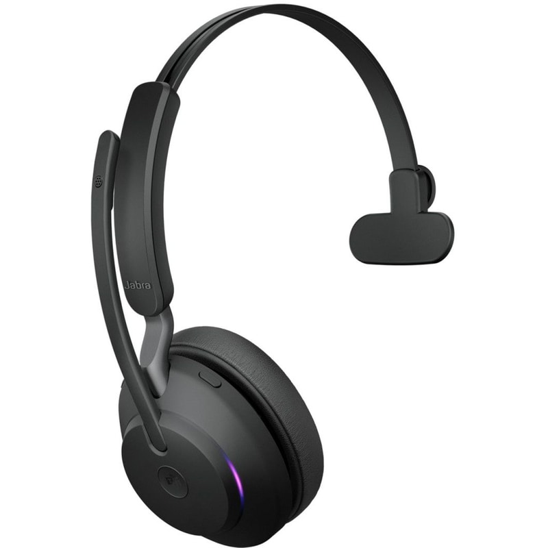 JABRA Ακουστικά Κεφαλής Jabra Evolve2 65 Mono με Μικρόφωνο - Μαύρα