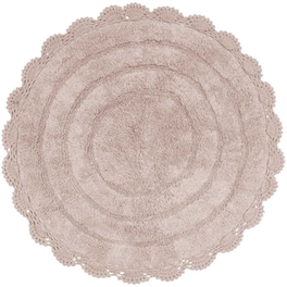 Πατάκι Μπάνιου Das Home Bathmats Colours 0634 Βαμβακερό Φ60cm - Μπεζ