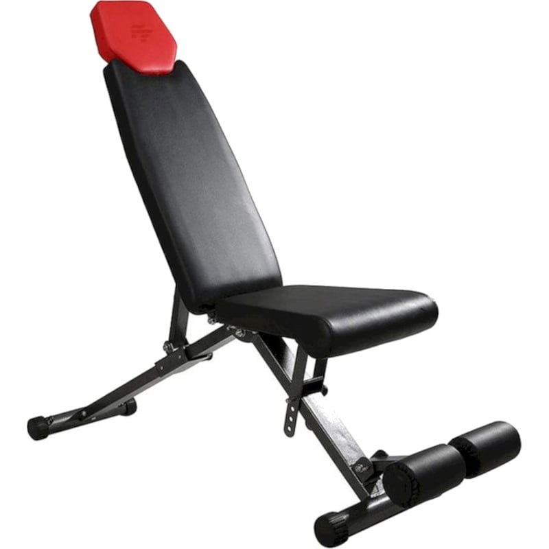 VIKING Ρυθμιζόμενος Κατακλινής Πάγκος Γυμναστικής Viking BR-42 105x33x125cm - Μαύρο/ Κόκκινο