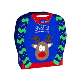 Χριστουγεννιάτικη Σακούλα Δώρου Sweater - Large