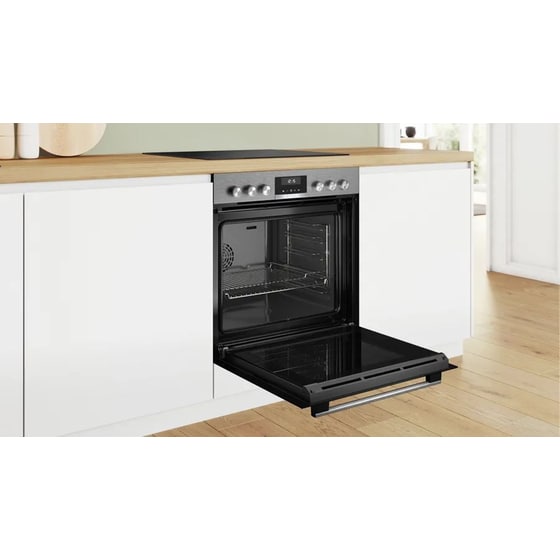BOSCH HEG537BS4 71 Lt Inox Εντοιχιζόμενη Κουζίνα image 2