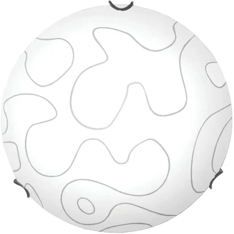 ACA DECOR Φωτιστικό Πλαφονιέρα Aca DecorPuzzle Xd05300 Γυάλινο - Λευκό