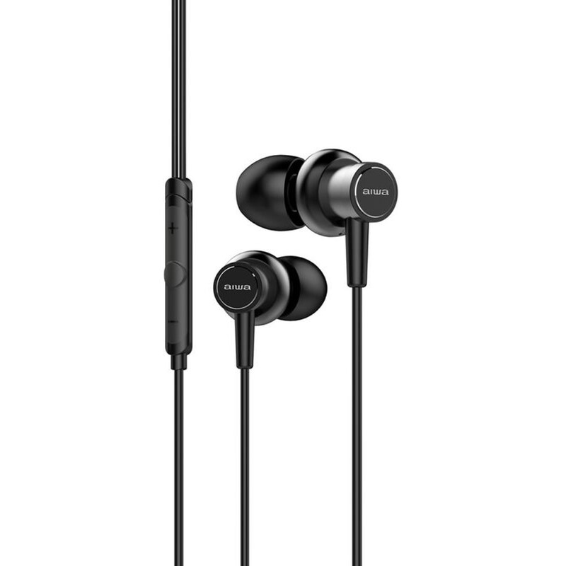 Ακουστικά Handsfree Aiwa ESTM-500 3.5mm Jack - Black Diamond