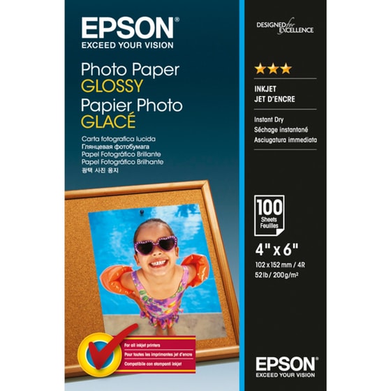 Epson Φωτογραφικό Χαρτί Gloss A6 200 gr/m² για Inkjet Εκτυπωτές 100 φύλλα image 0