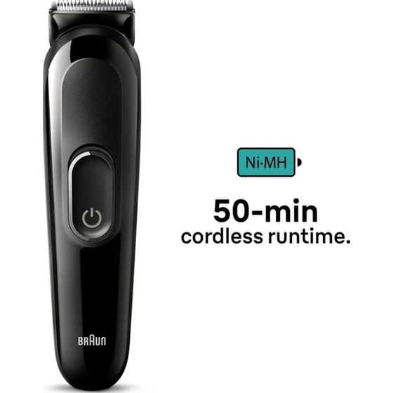 Σετ Περιποίησης Trimmer BRAUN MGK3410 Multigroomer 6 Σε 1 Μαύρο image 1