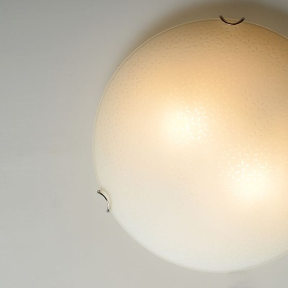 Φωτιστικό Πλαφονιέρα Aca Decor Scilla Dl0840 Γυάλινο - Λευκό image 2