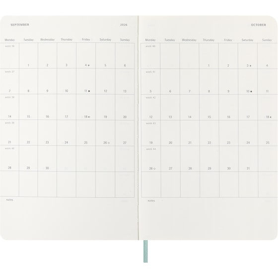 Ημερολόγιο Εβδομαδιαίο Moleskine 2026 12Μ Large Precious & Ethical Mamba Sage Hard image 5