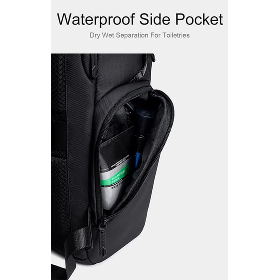 Τσάντα Laptop Arctic Hunter B00562 15.6" Αδιάβροχη - Μαύρο image 6