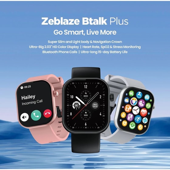 Smartwatch ZEBLAZE Btalk Plus 51mm - Μαύρο image 2