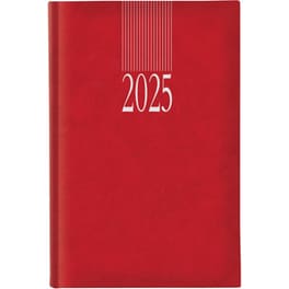 Ημερολόγιο Ημερήσιο 2025 Θεοφύλακτος 12M 11x16.5 cm Sidney Classic Κόκκινο