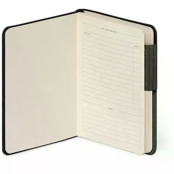 Σημειωματάριο Legami Ριγέ Small Deep Graphite image 1